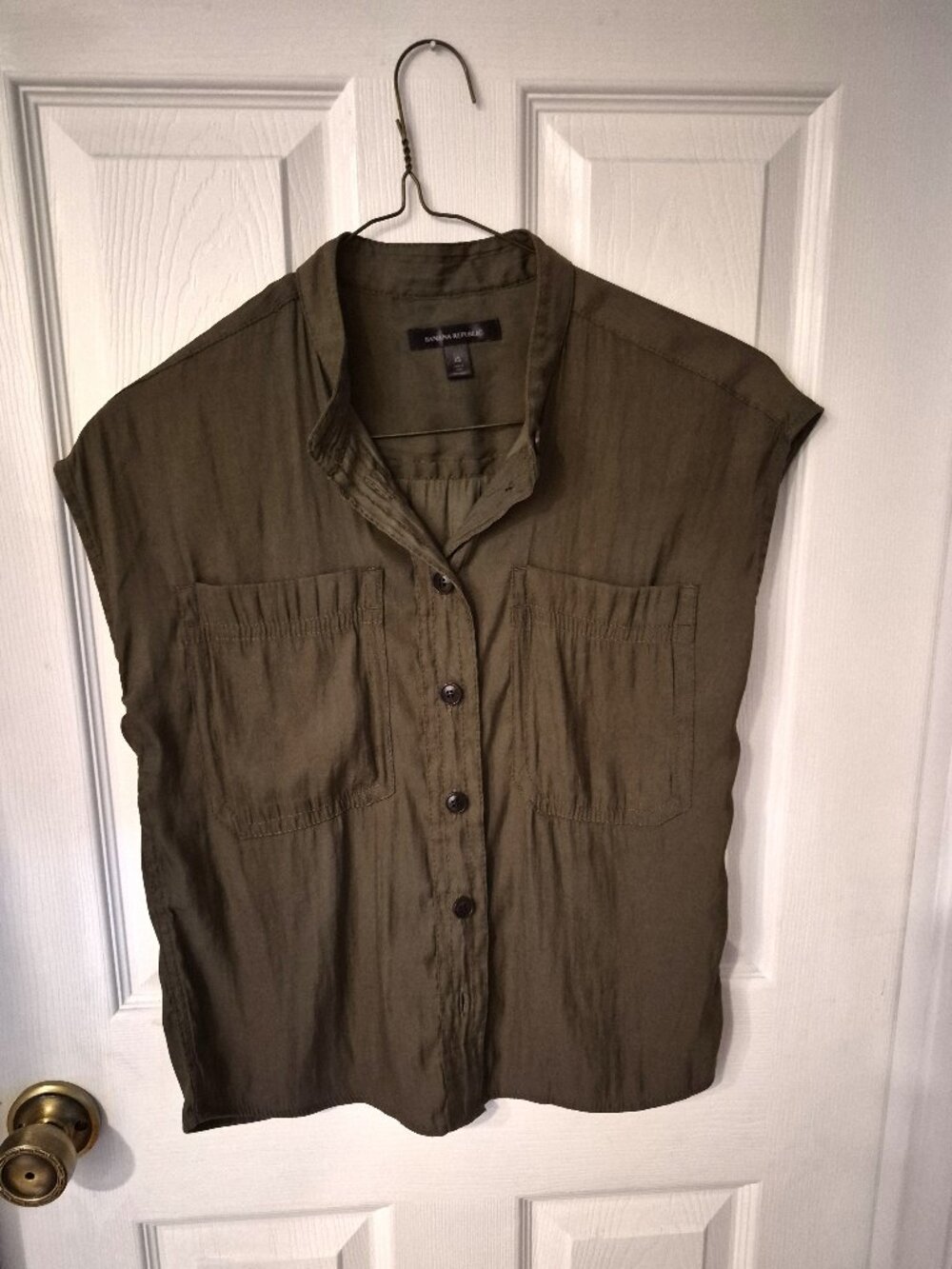 Banana Republic Army Green Shirt Size XS